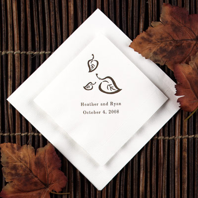 Cheap personalized wedding napkins